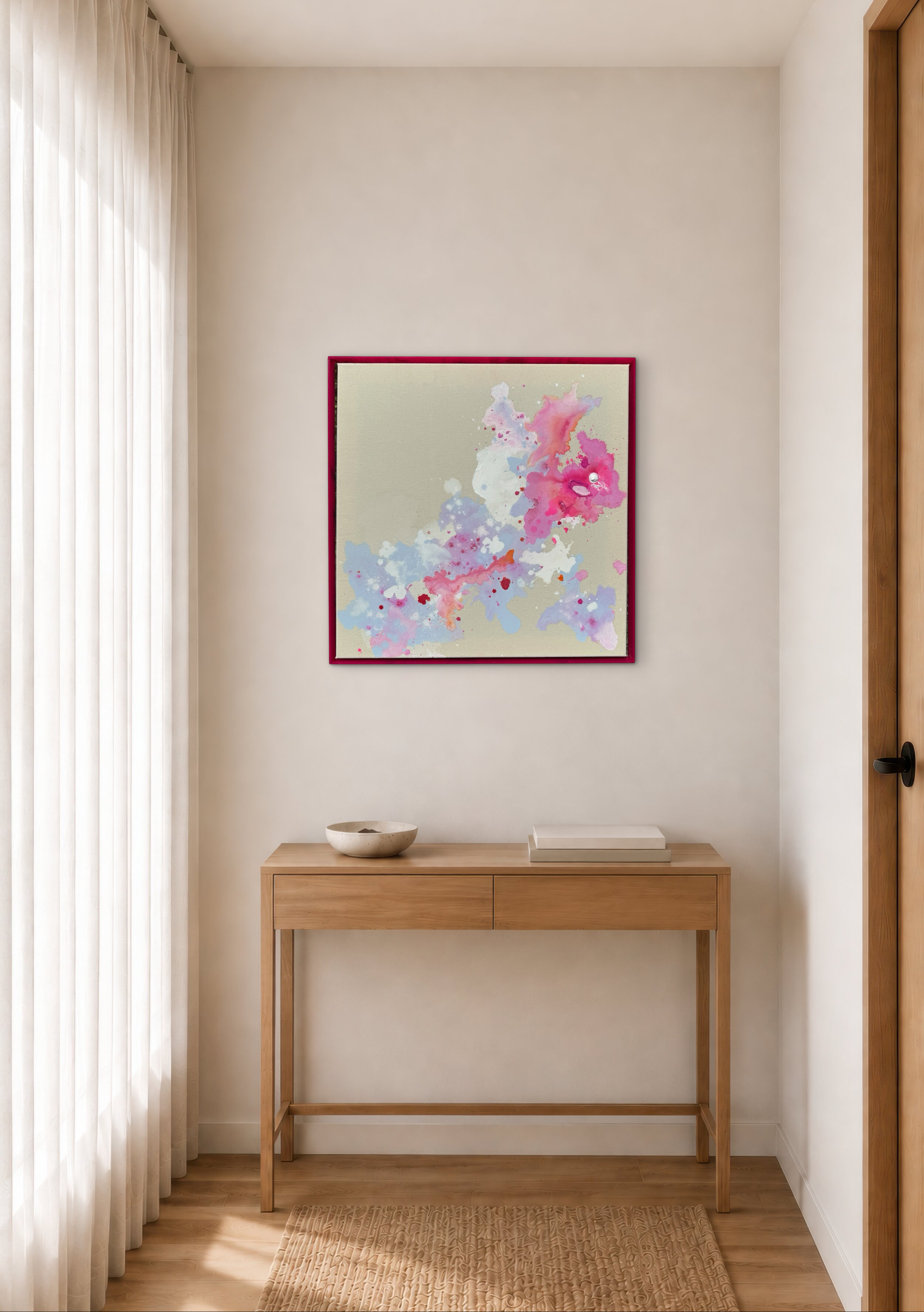 Kirschblüte II, 2026, Acryl auf roher Baumwollleinwand, Ansicht 13